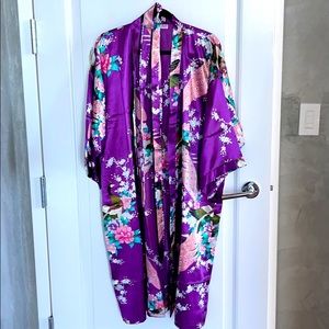 Purple peacock robe